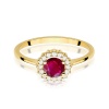 Pierścionek W0572 Rubin 0,60ct żółte złoto