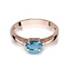 Pierścionek W0006 Topaz London Blue 0,50ct różowe złoto