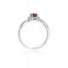 Pierścionek W0019 Rodolit 0,50ct białe złoto