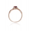 Pierścionek W0019 Rodolit 0,50ct różowe złoto