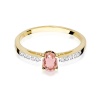 Pierścionek W0067 Morganit 0,40ct żółte złoto