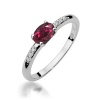 Pierścionek W0077 Rodolit 0,50ct białe złoto