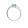 Pierścionek W0077 Topaz Swiss 0,50ct białe złoto