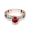 Pierścionek W0106 Rubin 0,60ct różowe złoto