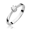Pierścionek W0111 Diament 0,08ct białe złoto