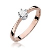 Pierścionek W0111 Diament 0,12ct różowe złoto