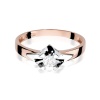 Pierścionek W0155 Diament 0,25ct różowe złoto