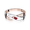 Pierścionek W0156 Rubin 0,15ct różowe złoto