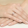 Pierścionek W0185 Diament 0,10ct różowe złoto