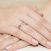 Pierścionek W0191B Diament 0,08ct różowe złoto