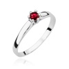 Pierścionek W0222 Rubin 0,15ct białe złoto
