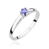 Pierścionek W0222 Tanzanit 0,15ct białe złoto