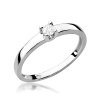 Pierścionek W0225 Diament 0,12ct białe złoto