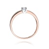 Pierścionek W0225 Diament 0,12ct różowe złoto