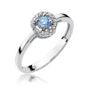 Pierścionek W0238 Topaz Swiss 0,15ct białe złoto