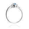 Pierścionek W0238 Topaz Swiss 0,15ct białe złoto
