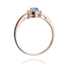 Pierścionek W0238 Topaz Swiss 0,15ct różowe złoto