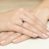 Pierścionek W0301 Rodolit 0,50ct białe złoto