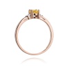 Pierścionek W0301 Cytryn 0,60ct różowe złoto