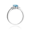 Pierścionek W0308 Topaz Swiss 0,90ct białe złoto
