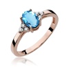 Pierścionek W0308 Topaz Swiss 0,90ct różowe złoto