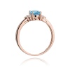 Pierścionek W0308 Topaz Swiss 0,90ct różowe złoto