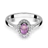 Pierścionek W0312 Ametyst 0,40ct białe złoto