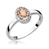 Pierścionek W0330 Morganit 0,40ct białe złoto