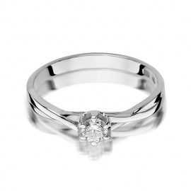 Pierścionek W0340B Diament 0,20ct białe złoto