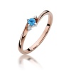 Pierścionek W0346 Topaz Swiss 0,15ct różowe złoto