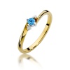 Pierścionek W0346 Topaz Swiss 0,15ct żółte złoto