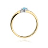 Pierścionek W0346 Topaz Swiss 0,15ct żółte złoto