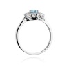 Pierścionek W0354 Topaz Swiss 0,50ct białe złoto