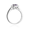 Pierścionek W0403 Ametyst 0,50ct białe złoto