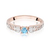 Pierścionek W0411 Topaz Swiss 0,15ct różowe złoto