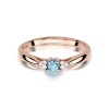 Pierścionek W0428 Topaz Swiss 0,15ct różowe złoto