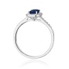 Pierścionek W0575 Szafir 0,60ct białe złoto
