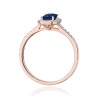 Pierścionek W0575 Szafir 0,60ct różowe złoto