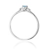 Pierścionek W0614 Topaz Swiss 0,15ct białe złoto
