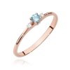 Pierścionek W0614 Topaz Swiss 0,15ct róźowe złoto