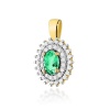 Zawieszka Z0303 Szmaragd 0,40ct żółte złoto