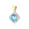Zawieszka Z0571 Topaz Swiss 0,50ct żółte złoto