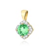 Zawieszka Z0571 Szmaragd 0,50ct żółte złoto