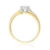 Pierścionek W0564 z diamentami żółte złoto