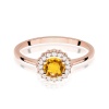 Pierścionek W0572 Cytryn 0,50ct różowe złoto