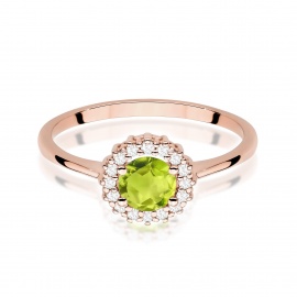 Pierścionek W0572 Oliwin 0,60ct różowe złoto