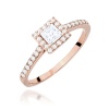 Pierścionek W0591 Diament 0,30ct różowe złoto