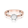 Pierścionek W0605 Diament 0,25ct różowe złoto