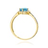 Pierścionek W0603 Topaz Swiss 0,50ct żółte złoto