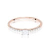Pierścionek W0588 Diament 0,15ct różowe złoto